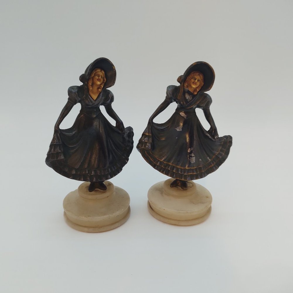 Pair of JB Hirsch Pleased to Meet You Bookend Figurines